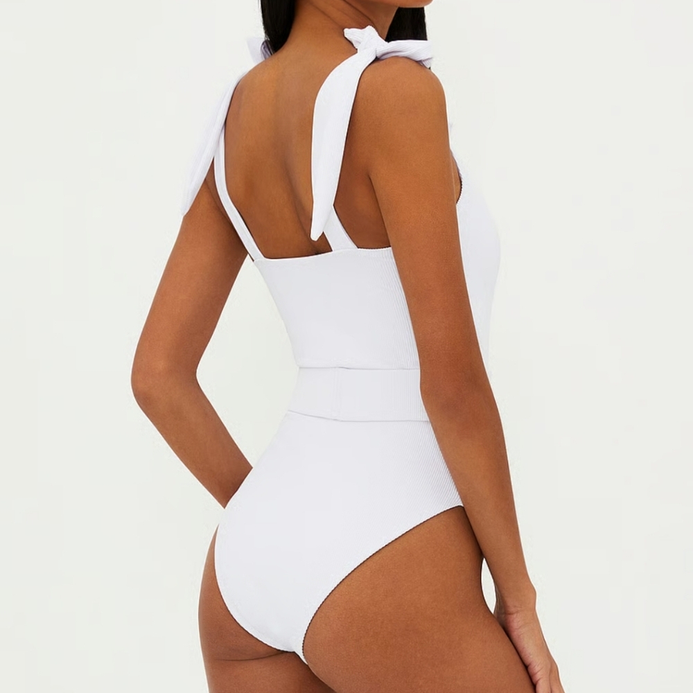 New!Beach Riot‎ Ribbed Sydney One Piece Swimsuit - Picture 4 of 15